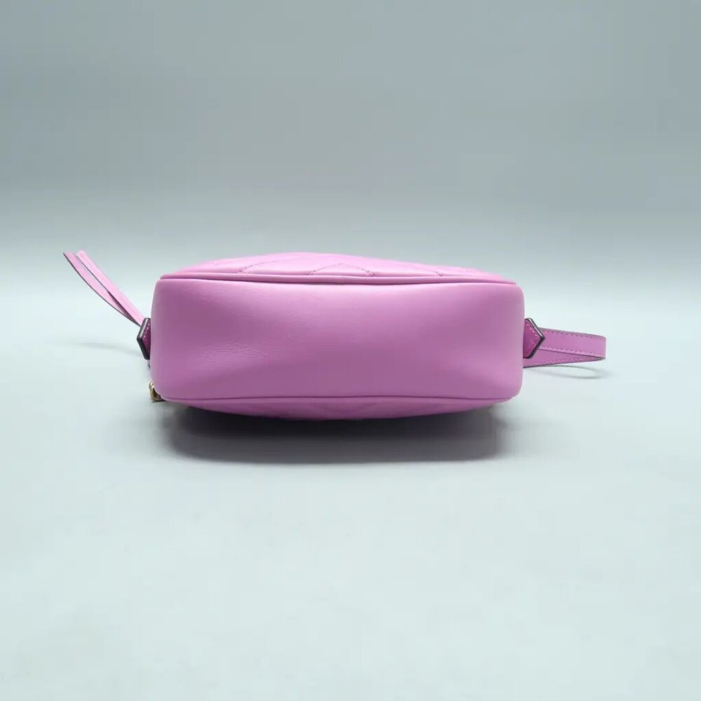 GUCCI GG Marmont Purple Leather Shoulder Bag 922-021825 - Picture 5 of 12